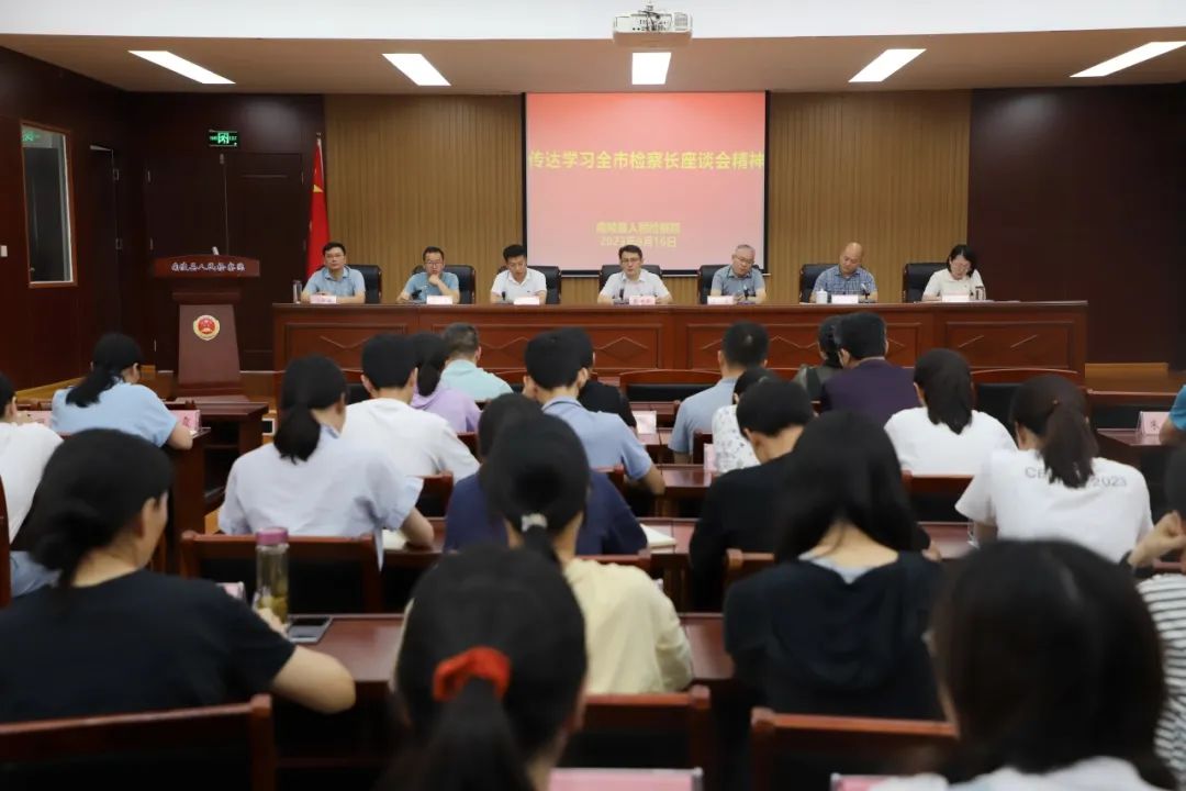南陵县检察院传达学习全市检察长座谈会精神——复盘总结明不足 步履不停再出发